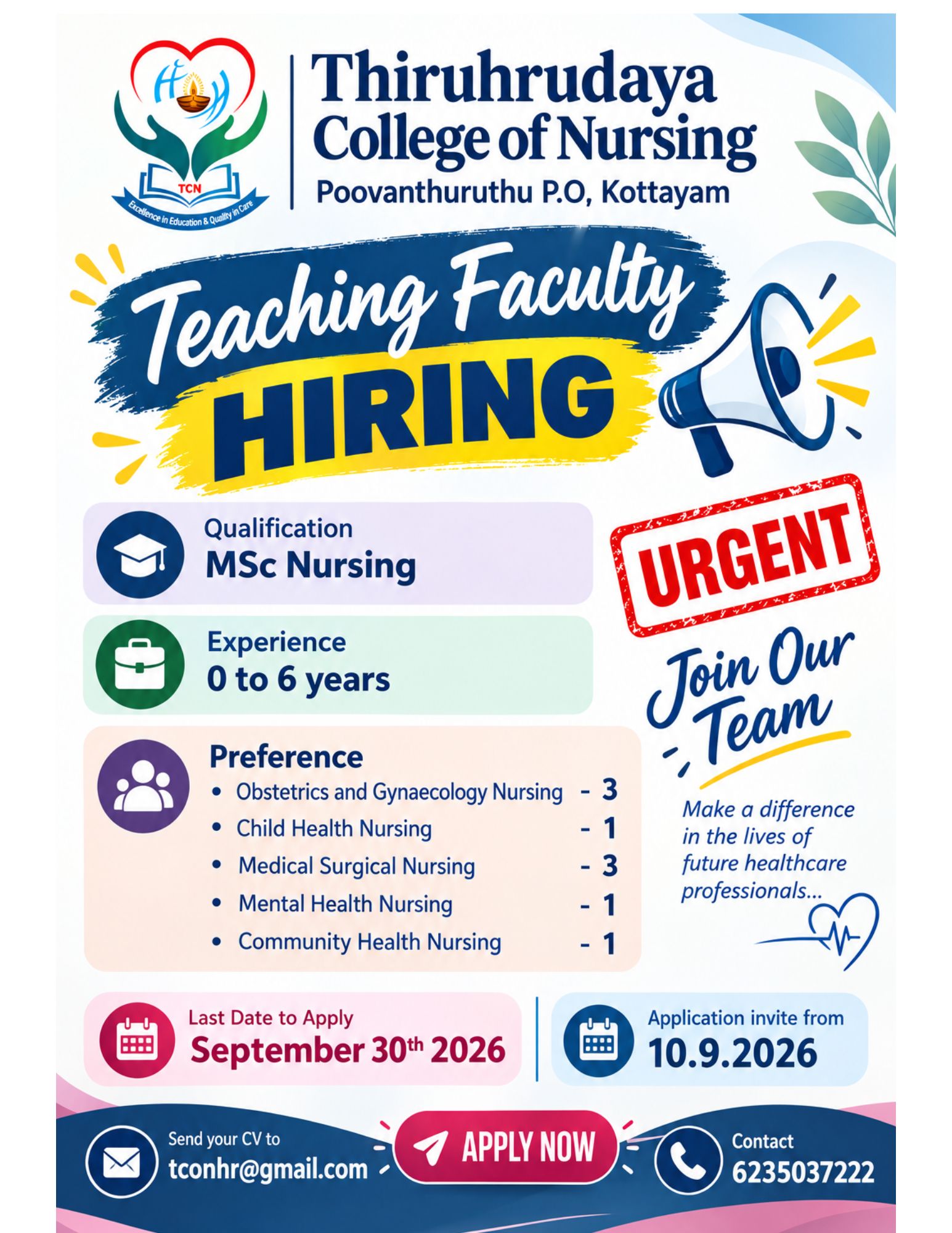 thiruhrudaya college of nursing